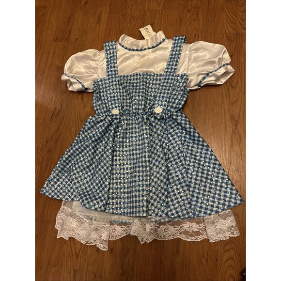 Rubie's Wizard of Oz Dorothy Sequin Halloween Costume Dress - Size Small - Picture 1 of 6